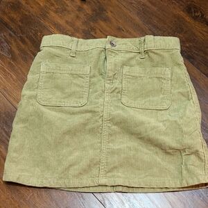 Place Olive Corduroy Skirt